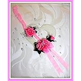 Tischdekoration rosa-creme Tischdeko Hochzeit Kommunion Konfirmation