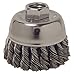 Produktbild Weiler Vortec Pro Carbon Steel Cup Brush - Threaded Arbor Attachment - 3 in Dia 5/8-11 Center Hole - 0.02 in Bristle Dia & 14000 Max RPM - 36238 [PRICE is per EACH] by Weiler