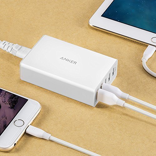 Anker PowerPort5 40W 5-Port USB Ladegerät Multi-Port USB Ladestation für iPhone 6 / 6 Plus, iPad Air 2 / mini 3, Galaxy S6 / S6 Edge und weitere (Weiß) - 7
