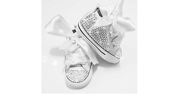 converse neonata con strass