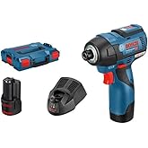 Bosch Professional GDR 12V-110 Ak&uuml;l&uuml; Darbeli Somun Sıkma (12 Volt, 2 x 3,0 Ah Ak&uuml;, Şarj Cihazı, L-Boxx &Ccedil;anta, 110 Nm maks. to