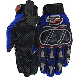 Pitzo MCS03 Powersorts Nylon-mesh Men's Protective Racing Biker Gloves (Blue) - XL