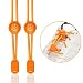 Produktbild High Pulse Schnellschnürsystem - EIN Paar elastische Schnürsenkel mit Schnellverschluss für einen perfekten Sitz und sicheren Halt (Orange)