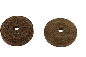 RULE MARKET COPPIA N° 2 SMERIGLI PER AFFILATOIO AFFETTATRICE SIRMAN DIAMETRO 40, FORO 6 mm, ALTEZZA: 11 E 8 mm