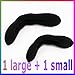J.J Store® 4pcs Magic Foam Sponge Donut Twister Ponytail Bun Maker French Twist Magic DIY Tool Donut Former Ring (2 Large + 2 Small)
