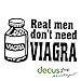 Produktbild REAL MAN DON`T NEED VIAGRA L 2351 // Sticker OEM JDM Style Aufkleber (Carbon Schwarz)