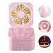 Produktbild Tragbarer USB -Luftfeuchter,250 ML Mini -Luftfeuchter Fan Portable Air Conditioner Spray Ventilatoren USB Wiederaufladbare Kühlklappen Lüfter Beauty Humidifier Mit LED Light