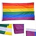 Produktbild 90cmx60cm Regenbogen Flagge 3 * 2 FT Homosexuell Flag Gay Pride Pace Bandiere Standard Outdoor/Indoor