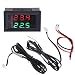 Produktbild Qiman DC 4-28V Präzision Dual Display Digital Thermometer NTC Wasserdichte Metallsonde