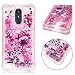 Produktbild Everainy LG K8 2018/LG K9 Hülle Silikon Transparent 3D Flüssig Glitzer Durchsichtig Stoßstange Gummi Kompatibel für LG K8 2018 Liquid Stoßfest Hüllen Handyhülle Schutzhülle (Rosa Giraffe)