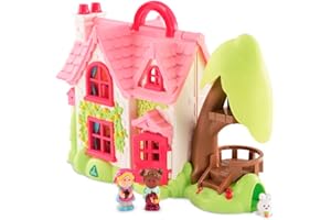 Happyland Early Learning Centre Cherry Lane Cottage – Imagination Playset with Characters Figures and House for Toddlers Ages 18 months to 5 years
