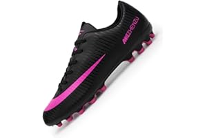 Agnueuty Chaussures de Football Crampons Hommes/Femmes Chaussure de Foot Jeunes Garçons/Filles
