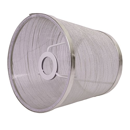 Splink Lampenschirme Stoff handgefertigt Kariert Leuchtenschirme für E27 Kerze, Wand-Glühbirne, Tisch Lampe 150*140*110mm - 2