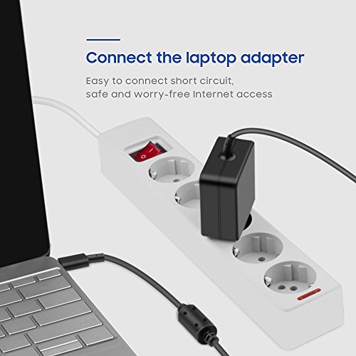KFD USB Type C Ladegerät USB-C Netzteil 5V2A 9V2A 12V2A 14,5V2A 20V2,25A für USB C Laptops und Tablets wie HP Elite x3, Lenovo ThinkPad X1 tablet Yoga5 pro, Samsung Galaxy C9 Pro, Galaxy S8, Dell XPS 13″ 9350, LG G5 G6, HP Elitebook Elite x2 45W USB-C 815049-001 A045R031L TPN-CA01, HTC 10, OnePlus 2/3, Google Pixel, Pixel XL Wall Charger - 6