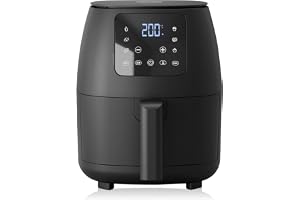 Tristar Digital Mini Varmluftsfritös, Oljefri, 6 Matlagningsprogram, Non, Stick, Justerbar Termostat, 2 L, 1 500 W, Fr, 9015
