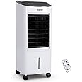 COSTWAY 3 In 1 Portable Evaporative Air Cooler, 3 Mode 3 Speed Air Humidifier and Cooling Fan with 7L Water Tank, LED Display Remote Control, Timer & Automatic Oscillation