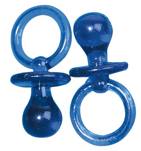 RAYHER - Kunststoffanhänger-Schnuller, 5 cm, SB-Btl. 5 Stück, hellblau