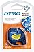 Dymo LetraTag Etikettiergeräte (12 mm, 4-Meter-Rolle) schwarz auf gelb
