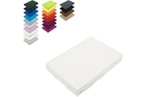 EXKLUSIV HEIMTEXTIL Jersey Spannbettlaken 120 x 200 cm Weiss