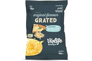 NESHA MARKET ENVÍO GRATIS* VIOLIFE RALLADO VEGANO SABOR QUESO ORIGINAL (F), 200 g (Pack de 4)