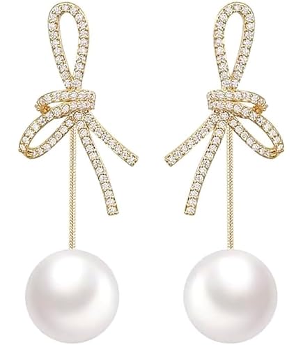 Boucles D'Oreilles Boho Avec Noeud Noir Zircone Cubique