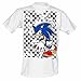 Produktbild Sonic -L- White, Checkered Background Tee