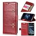 Produktbild Fusutonus Xiaomi Redmi S2 (Redmi Y2) Hülle Leder, Tasche Leder Flip Case, Brieftasche Etui Schutzhülle Handyhülle für Xiaomi Redmi S2 (Redmi Y2) - Rot