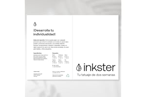 Tatuaje Inkster - Latido del corazón | Tatuajes Temporales Veganos Impermeables para Adultos - Color Certificado Cosmético de la UE - Tatuaje Revolucionario de 2 Semanas