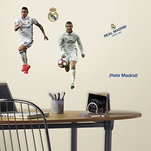 Dekorative Aufkleber für repositionable Wand – Vinyl genehmigte offiziell Real Madrid – Spieler Große - 2