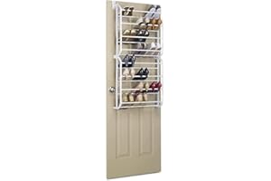 WeHouseware Zapatero de Puerta - Zapatero Colgante Multifunción - Para Colgar Detrás de la Puerta - Diseño Estrecho - Organizador de 24 Pares de Zapatos - Fácil de Limpiar - WE HOUSEWARE