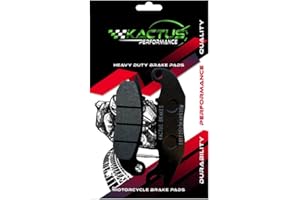 Kactus Brake Pads Fits: CBR125R 2004-2016, CBF125 2009-2015, MSX125 GROM 2014-2024, Monkey 125 18-22, RS2 50cc Matrix/Pro 07-09, RS2 50 FR 09-10, Karizma ZMR 230 11-12 Front