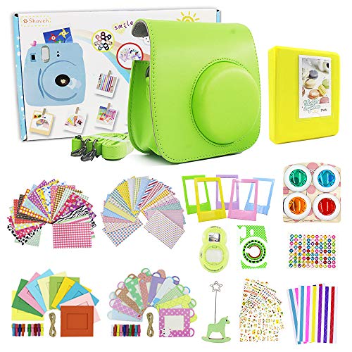 Shaveh Accessoires compatibles pour Fujifilm Instax Mini 8/8 + Mini 9, Ensemble d'appareil Photo 14 Shaveh Accessoires compatibles pour Fujifilm Instax Mini 8/8 + Mini 9, Ensemble d'appareil Photo 14