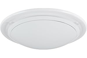 EGLO Lampa sufitowa PLANET 1, 1-ogniskowa lampa ścienna, stalowa lampa sufitowa, kolor: biały, szkło: biały lakierowany, oprawka: E27