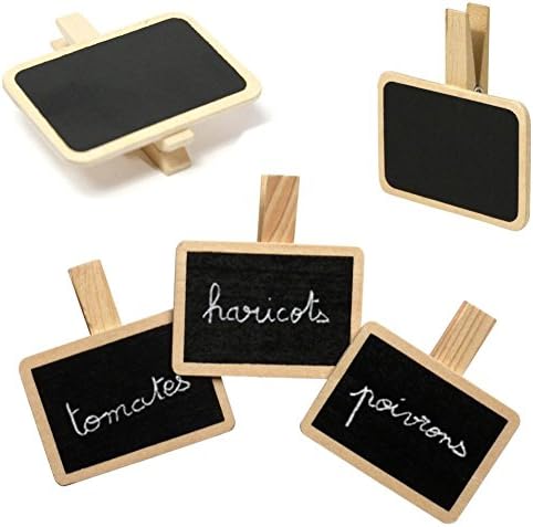 Set of 3 mini Chalkboard Pegs-Ideal for art of the table, Garden, cadeau...
