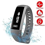 TEZER R5.PR0 Smartwatch Activity Fitness Tracker,Fitness Armbänder Mit Blutdruck, Herzfrequenz, Schlaf-Monitor, Kamera-Fernbedienung Schießen,Schrittzähler,IP67 Wasserdicht Bluetooth für Andriod/IOS