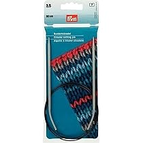 Ferri Circolari Prym 100cm 4.00mm - In Alluminio Grigio Per Lavori A Maglia Rotondi E Superficiali - Foto 6