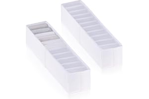 ROW&LINE® – Organizer – 11 extra hohe Fächer für Babysachen, Socken & Kleidung – Ordnungssystem Wickelkommode – strapazierfähig & abwaschbar für jeden Wickeltisch & Schublade – weiß – Size: 2x XS