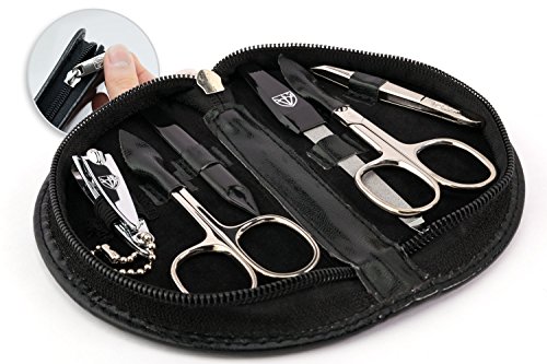 Drei Schwerter | Exklusives 6-teiliges Maniküre – Pediküre – Nagel – Pflege-Set / Etui | Qualität – Made in Solingen | VERSCHIEDENE DESIGNS (131201) - 3