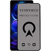 KZY İletişim Xiaomi Redmi Note 12 Pro ile Uyumlu Tam Kaplayan Privacy Hayalet Temperli Ekran Koruycu Cam