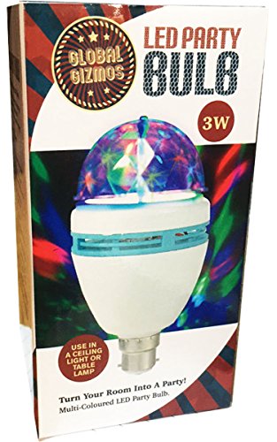 KINGSO B22 3W RGB Crystal Ball Rotating LED Stage Light Bulbs Disco Lamp Newest Multi-Color Colorful 16 Colors Changing Bayonet