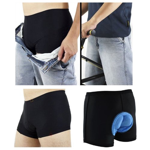 Lixada Herren Radfahren Unterwäsche Gel 3D füllte Fahrrad Hose - 4