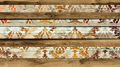 Vlies Fototapete 500×280 cm – Top – Tapete – Wandbilder XXL – Wandbild – Bild – Fototapeten – Tapeten – Wandtapete – Wand – Bretter Holz Textur Ornament f-A-0469-a-a - 2