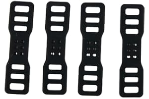 SANDYSEPTEMBER Lot de 4 sangles élastiques en silicone pour vélo, idéales pour sécuriser les lumières et le matériel (D)