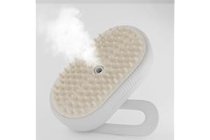 Blanlody Cat Steam Brush Katzenbürste mit Dampf Cat Steamy Brush Katzenbürste mit Dampf Hundebürste Haustierbürste Haustier Bürsten Selbstreinigende Zupfbürste, 3-in-1 Für Katzen Hunde