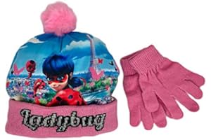 Miraculous Set Cappello e Guanti Invernale Cappellino Bambina Lady Bug 1279