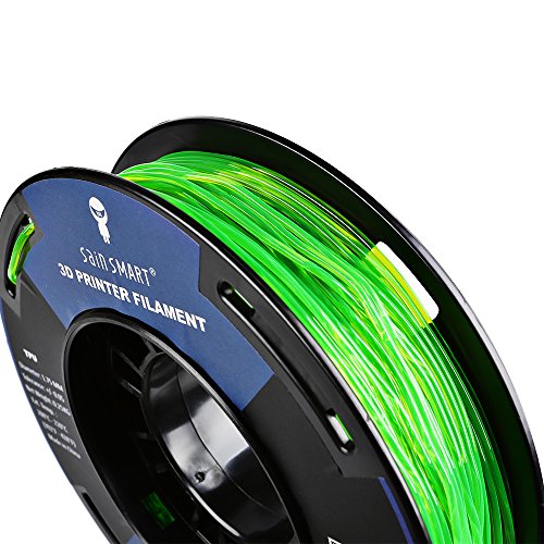 SainSmart Kleine Spule 1.75mm TPU Flexible 3D Filament 250g, Maßgenauigkeit +/- 0,05 mm, Shore 95A, Grün - 3