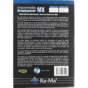Macromedia Dreamweaver MX. Desarrollo de aplicaciones y bases de datos en la Web.