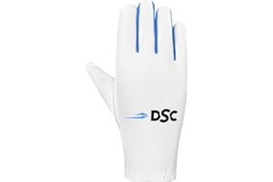DSC 1501614 Glider Cricket Batting Inner Gloves for Mens | Cotton Palm | Kit for Men and Boys | Faster Swaet Absorbtion | Comfort Fit Lycra on Back | Multicolor, Youth