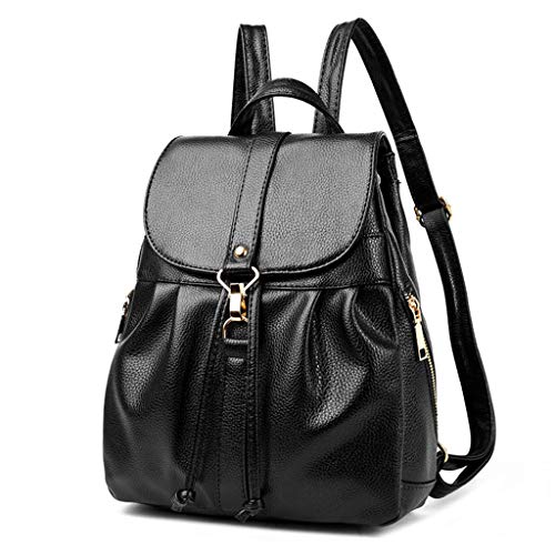 Preisvergleich Produktbild Senoow Frauen Rucksack Leder Casual Rucksack Für Teenager Mädchen Weibliche Schule Umhängetasche Rucksack