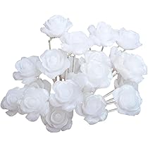 Set Forcine Per Capelli Con Fiori - 1 Forcina Camelia E 5 Piccole Forcine Daisy - Foto 14